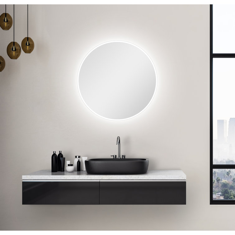 LichtSpiegel Bathroom Mirror with Lighting Wayfair.co.uk